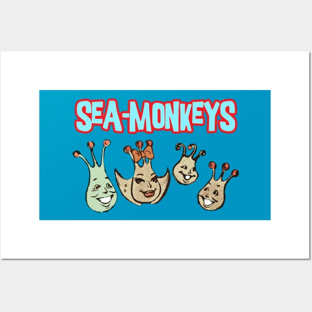 Sea Monkeys - Nightmare Fuel Wall Art by INLE Designs